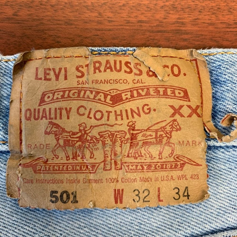 Men's Vintage 501 Levi's High Waisted USA Made - Picture 8 of 8